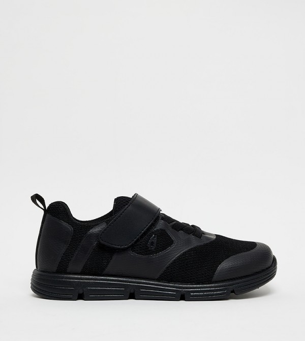 Textured Mesh Velcro Closure Sneakers