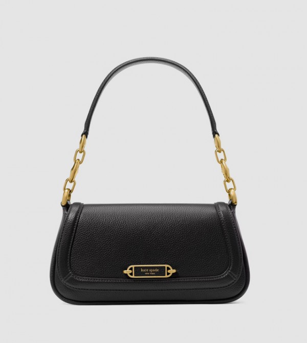 Textured Flap Shoulder Bag