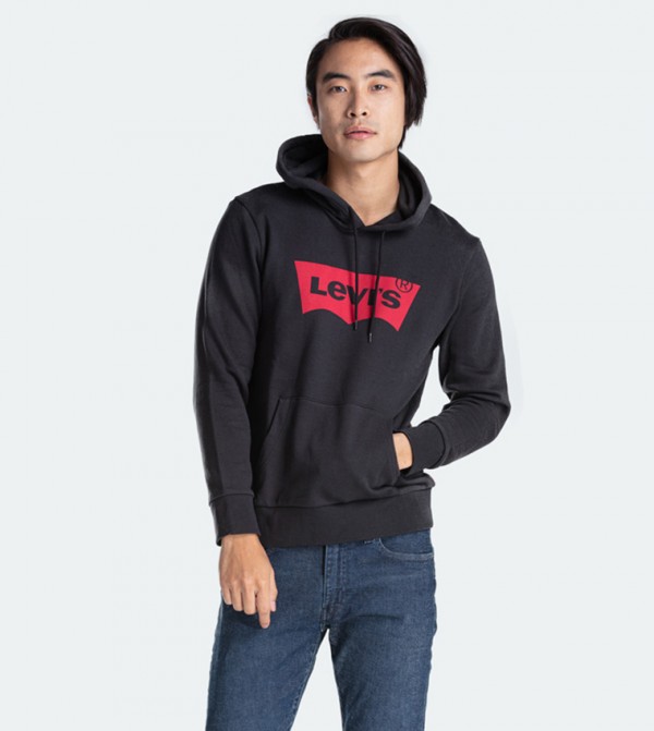 Graphic Logo Print Hoodie