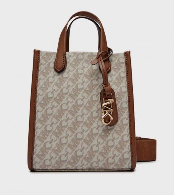 Monogram Patterned Mini Tote Bag