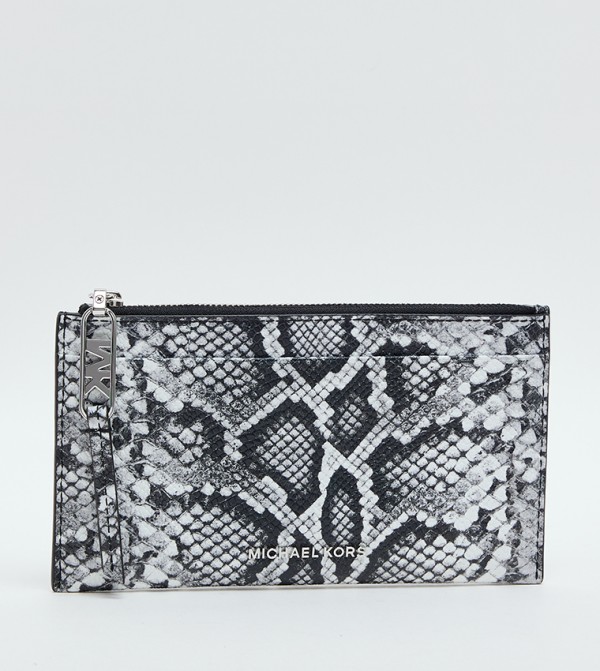 Snakeskin Zippered Wallet