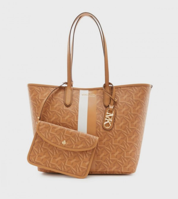 Monogram Patterned Tote Bag