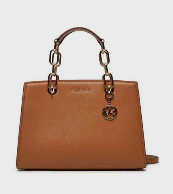 Textured Satchel Bag