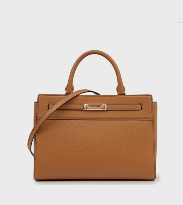 Textured Satchel Bag