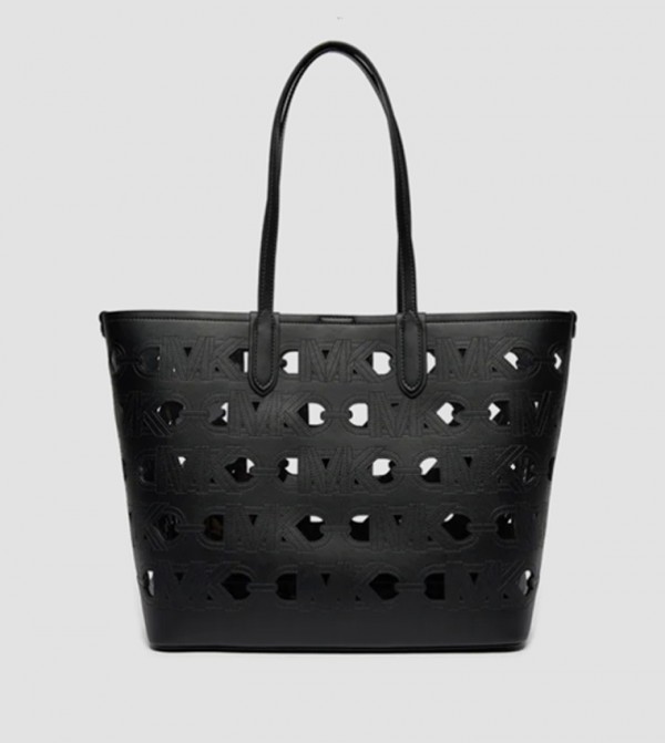 Monogram Laser Cut Tote Bag