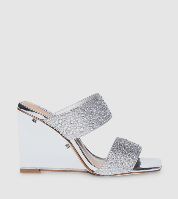 ISA-R Embellished Open Toe Wedge Sandals