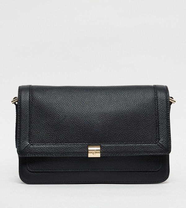 DANIELLA Textured Flap Crossbody Bag