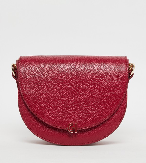 EVIE Textured Flap Saddle Bag