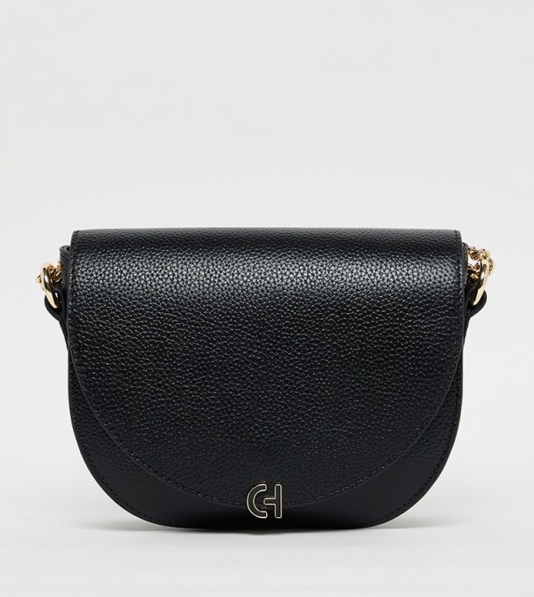 EVIE Textured Flap Saddle Bag