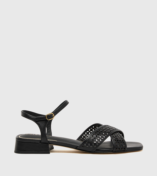 PATIE Ankle Strap Block Heel Sandals