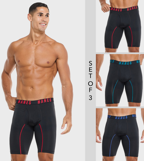 Pack of 3 Logo Waistband Boxer Briefs