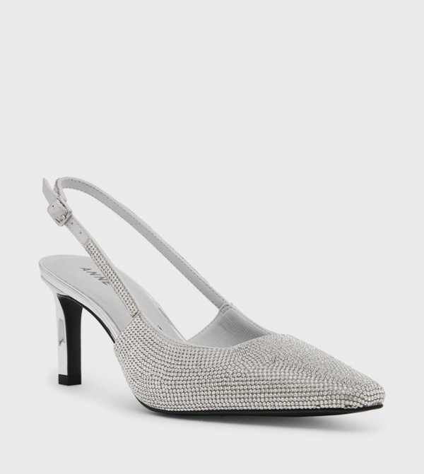 AKROSEL-C Embellished Slingback Pumps