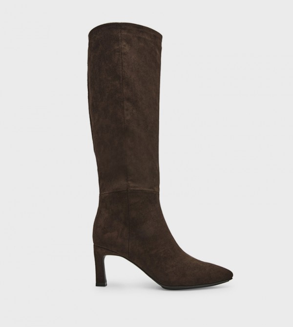 AKRENE Pointed Toe Knee High Boots