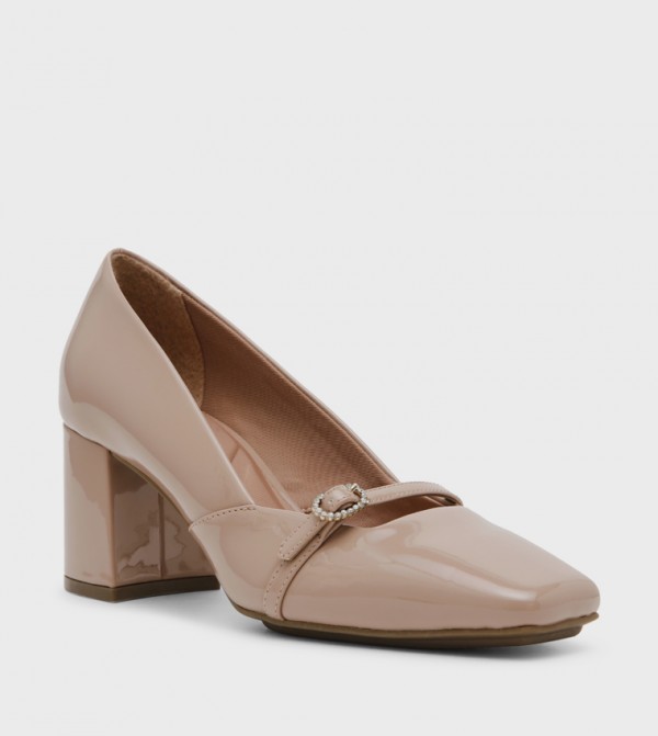 AKLAURAL Block Heel Pumps