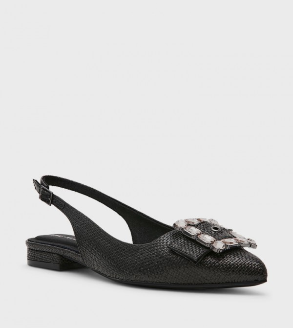 KENNI Woven Slingback Flats