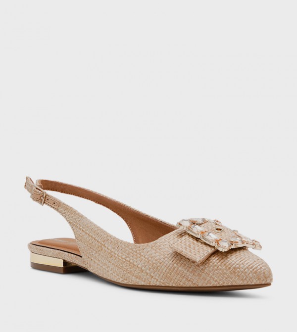 KENNI Woven Slingback Flats