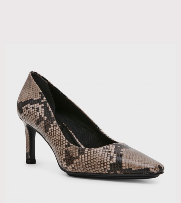 RUTHIE Snake Print Pumps