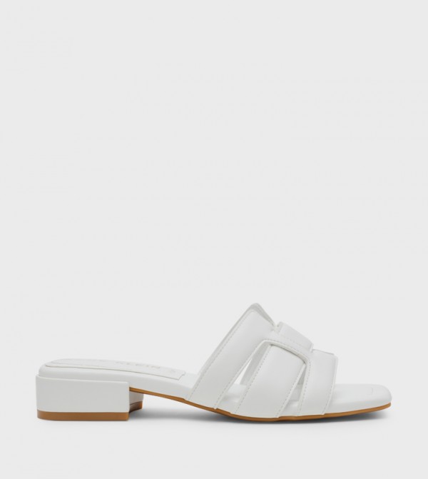 LOYAL Woven Strap Heeled Sandals