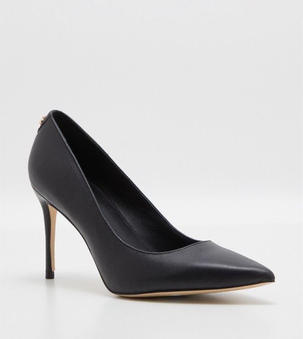 Buy Charles & Keith Pointed Toe Lace Stiletto Pumps In Black