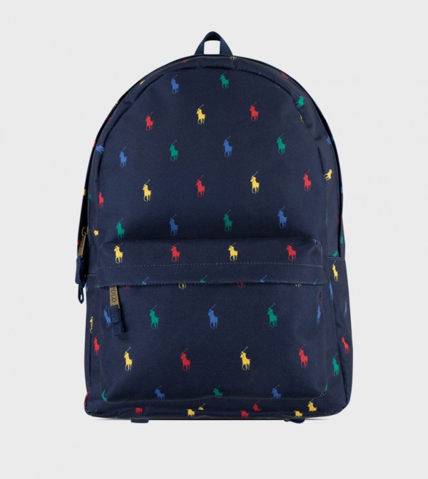 RLAN Logo Printed Zippered Backpack