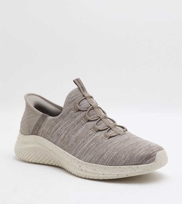 Buy Skechers ULTRA FLEX 3.0 Knitted Slip On Shoes In Taupe | 6thStreet ...