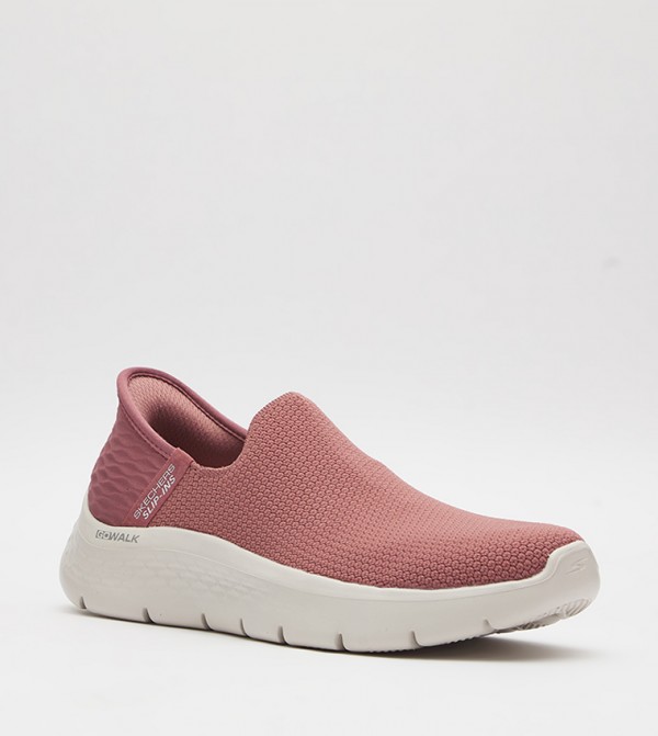 Buy Skechers GO WALK FLEX Slip On Shoes In Pink | 6thStreet Qatar