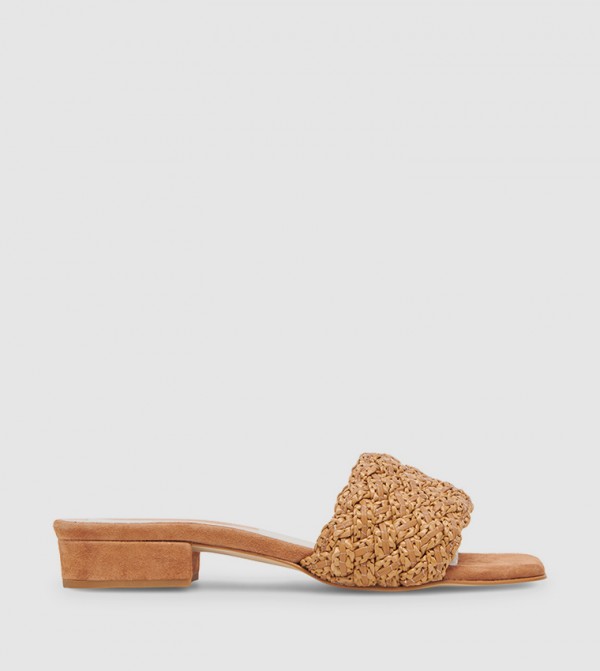 FRAZ Braided Strap Heel Sandals