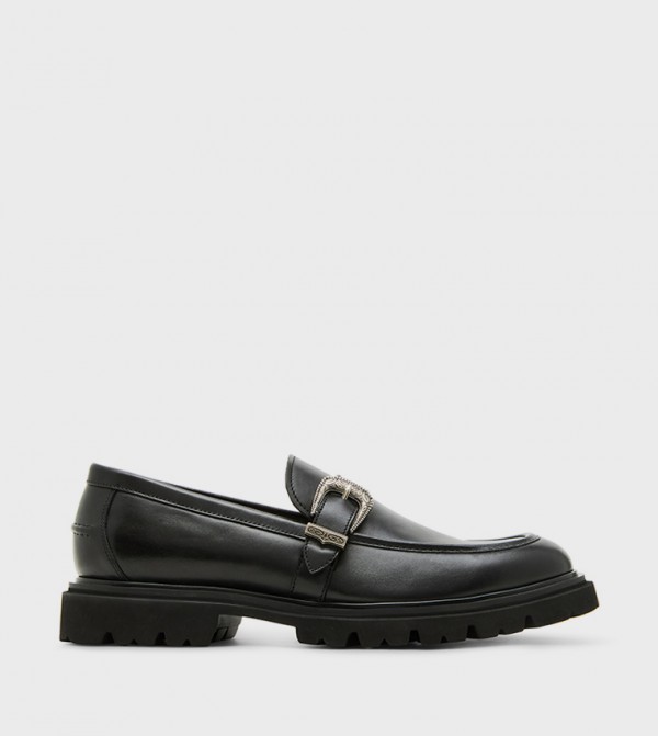 HUTTO Buckle Strap Loafers