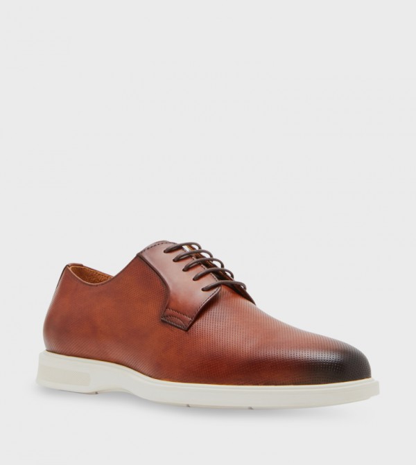 MAXWELL Perforated Lace Up Derby Shoes