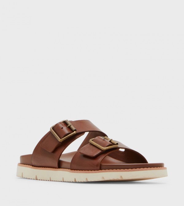 CORBAN Double Buckled Comfort Sandals