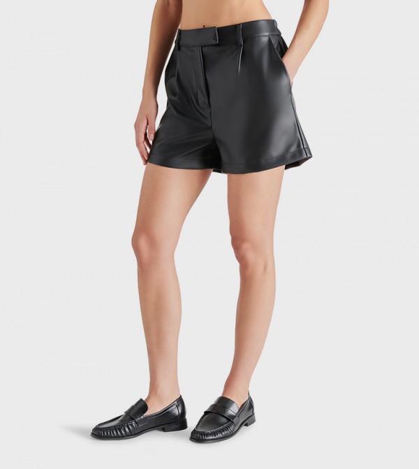 IMELDA Solid High Waist Shorts