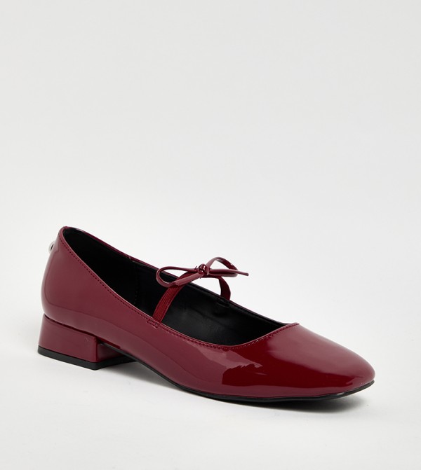 EGRET Shiny Square Toe Mary Jane Pumps