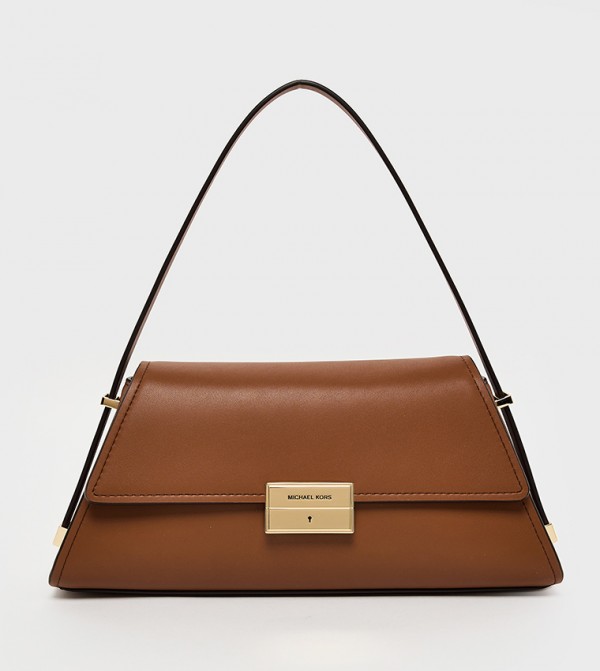 LUDLOW Solid Leather Shoulder Bag