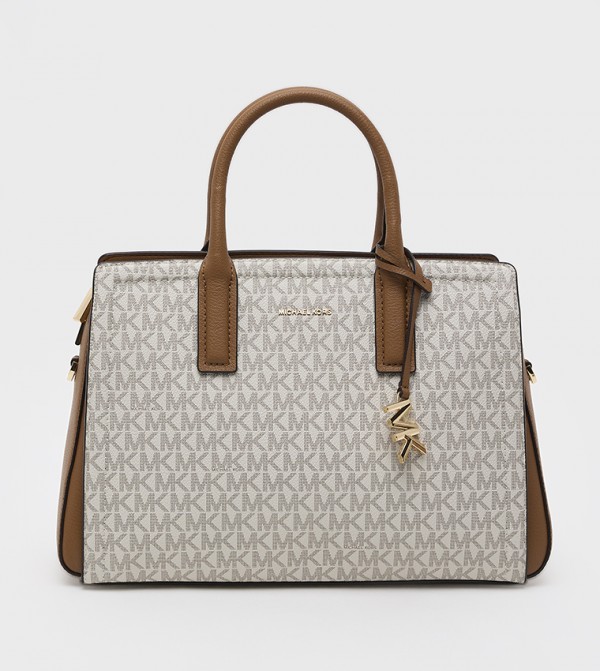 LAILA Logo Monogram Satchel Bag
