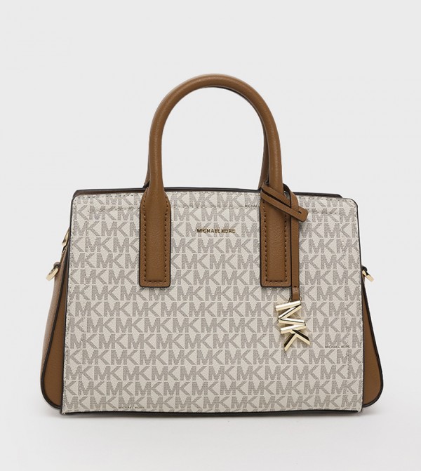 LAILA Logo Monogram Satchel Bag