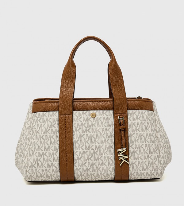 ROMEE Monogram Patterned Satchel Bag