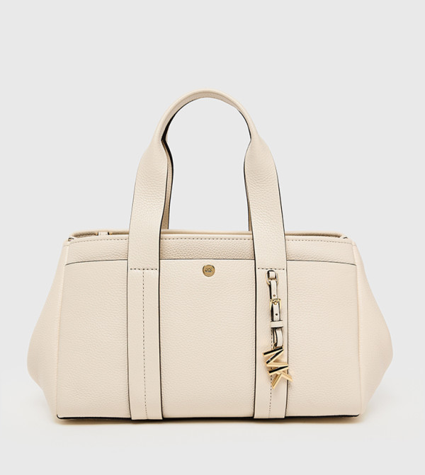 ROMEE Solid Pebbled Leather Satchel Bag