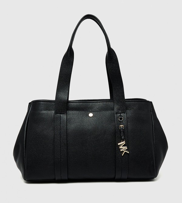 ROMEE Textured Zip Closure Tote Bag