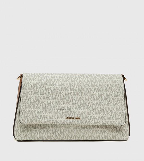 NESSA Monogram Patterned Flap Shoulder Bag