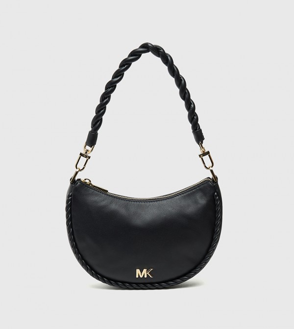 KYLA Textured Twisted Handle Shoulder Bag