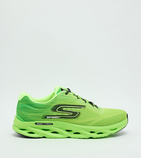 GO RUN SWIRL TECH SPEED Lace-Up Shoes