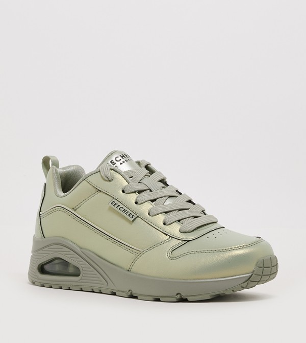 UNO Metallic Lace Up Sneakers