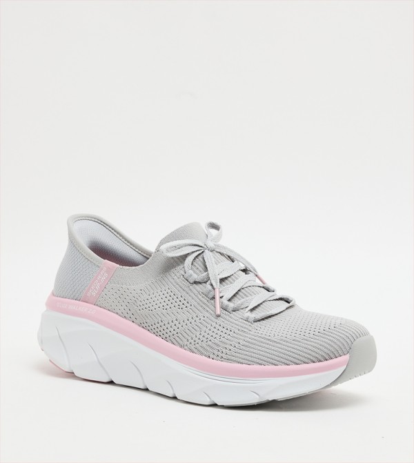 D'LUX WALKER 2.0-THRILL MOVEMENT Knitted Lace-Up Shoes