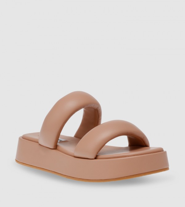 BOSSANOVA Textured Open Toe Platform Sandals