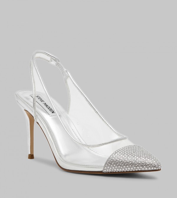 LEENA Embellished Slingback Pumps