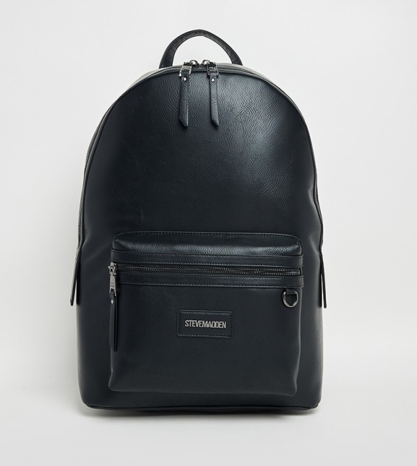 Logo Detail Zip Closure Backpack