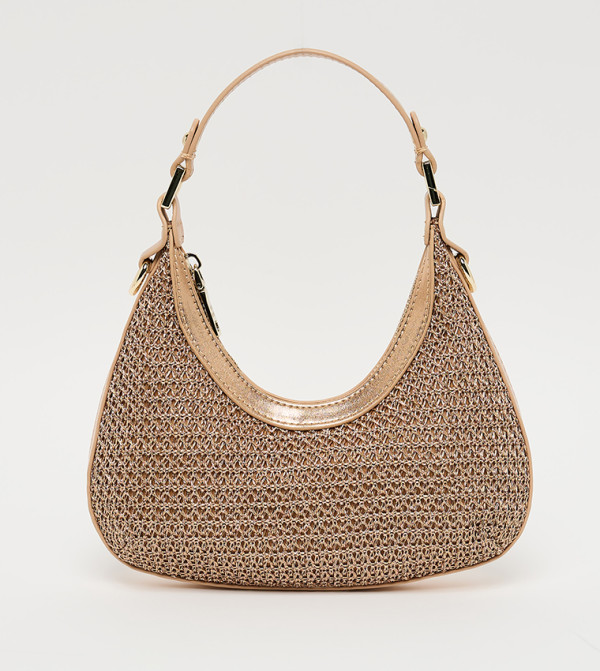 BASCEND Raffia Hobo Bag