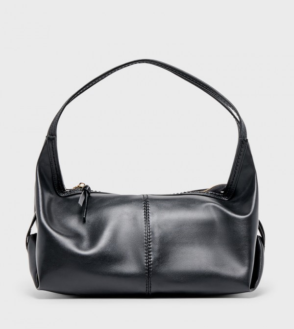 BILLY Solid Zippered Hobo Bag