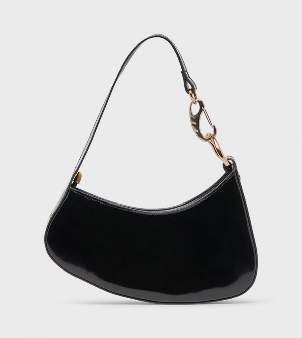 SKYLAR-H Glossy Asymmetric Shoulder Bag