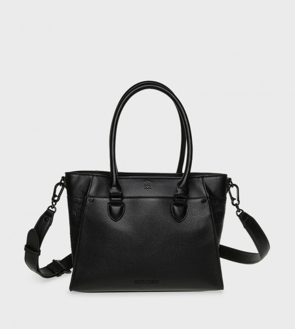 BMARIOS Logo Detail Satchel Bag